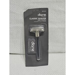 Diane D235 Mens Classic Safety Razor Includes 5 Stainless Steel Blades NEW